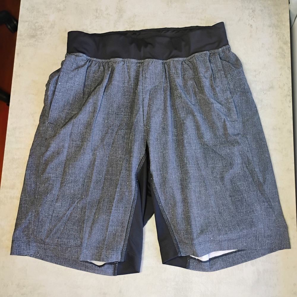 Lululemon T.H.E Short Lined 9" Men's Small Dark Gray/Black Gym Athletic Workout
